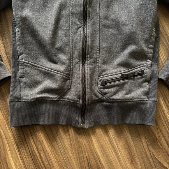 Lululemon Men's Deep Cove Full Zip Charcoal Gray Hoodie - Picture 3 of 13